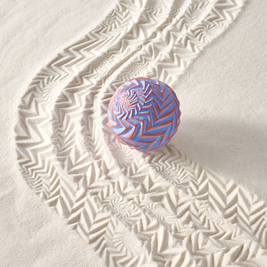 Zig Zag Large Sand Sphere