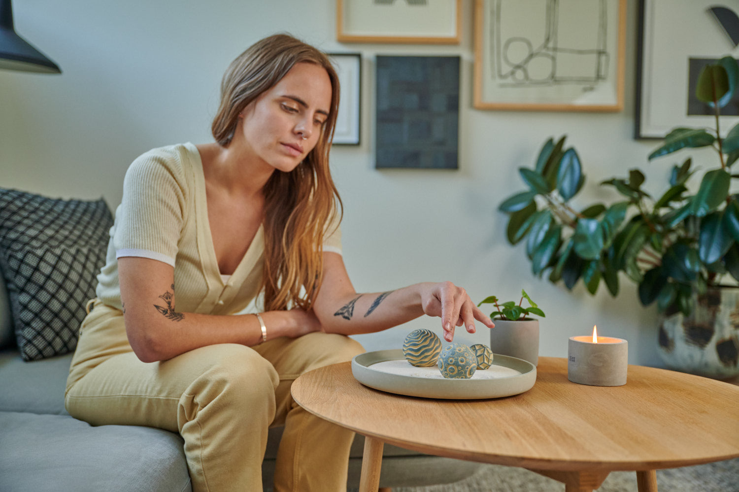 artisan made sand garden relaxation tool for the desktop